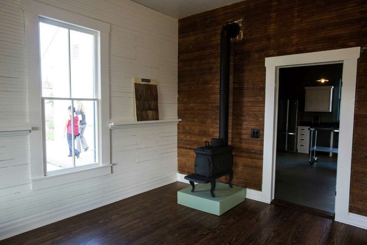 A wood burning stove is seen during the public opening of the John S. Harrison House in Selma, on Wednesday, August 10, 2016. The house, built in 1852, is on the National Registry of Historic Places and was recently part of a $1.2 million restoration project.