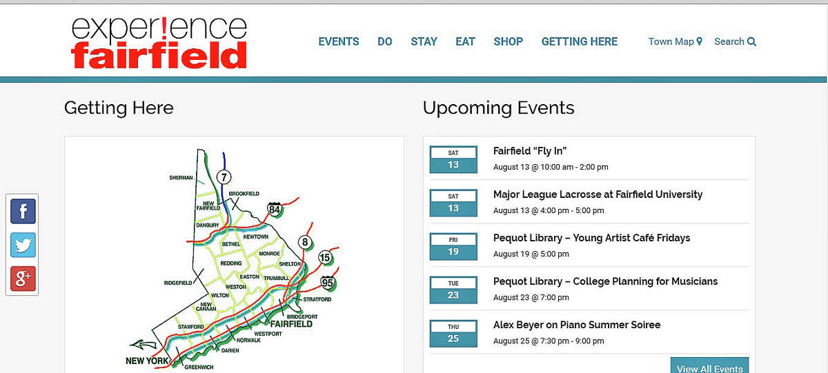 One of the new tools being used by the town to promote Fairfield is a website, experiencefairfieldct.org.