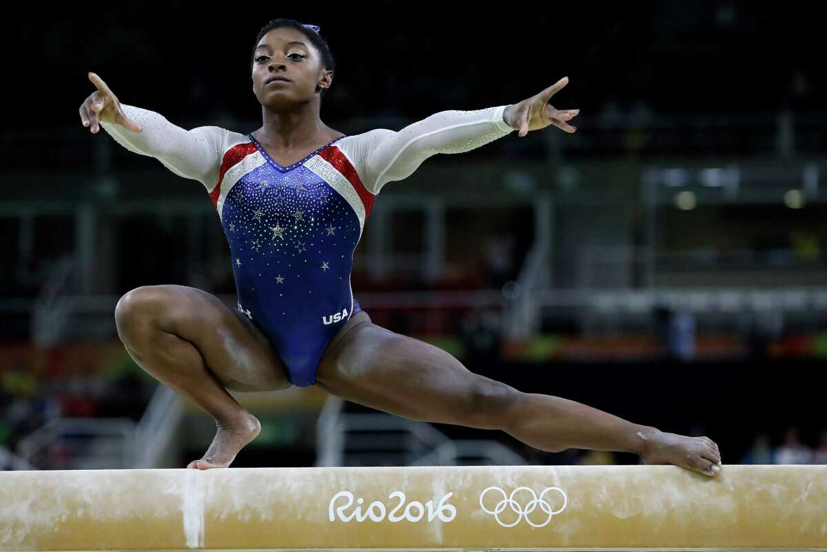 Houston's Simone Biles wins all-around Olympic gold