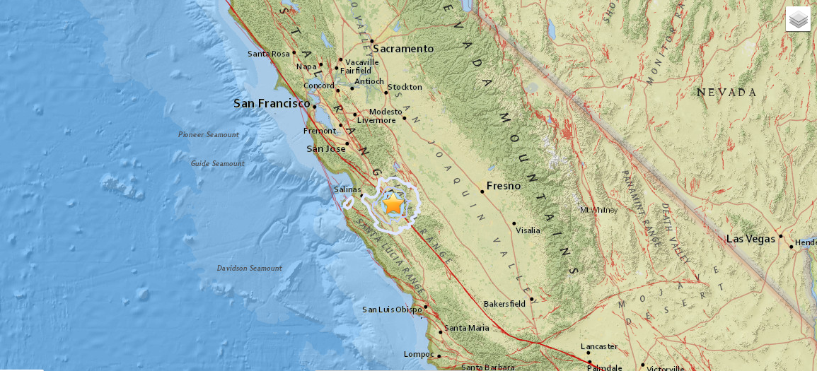 Magnitude-3.5 earthquake rattles Hollister