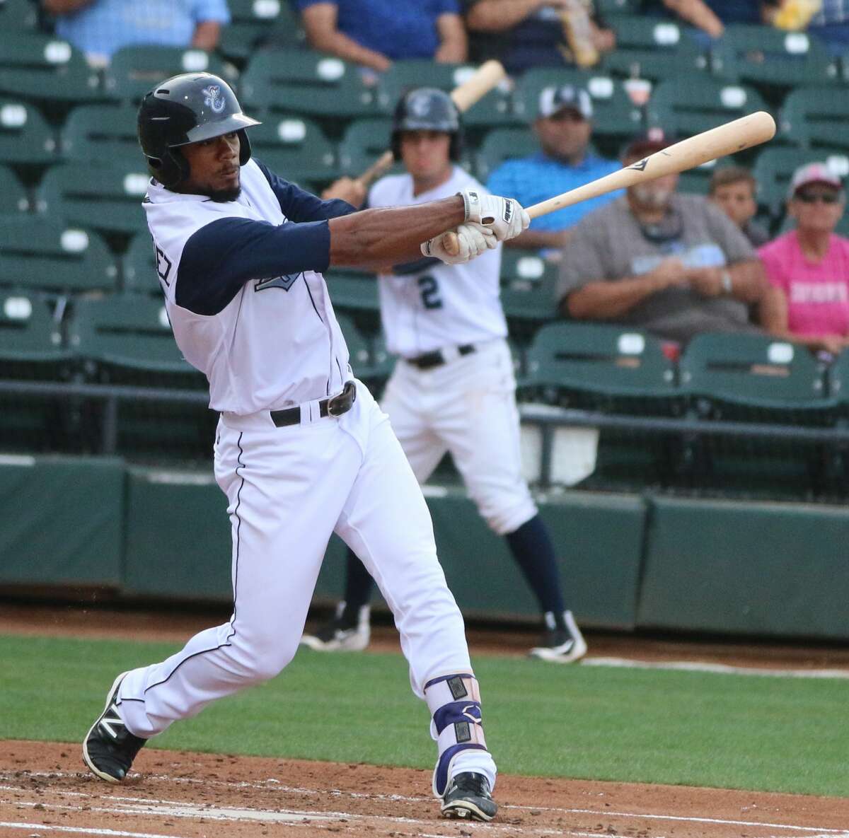 Teoscar Hernandez hit .305 in 69 games at Class AA Corpus Christi with 6 home runs and 30 RBIs with an OPS of .821 before being promoted.
