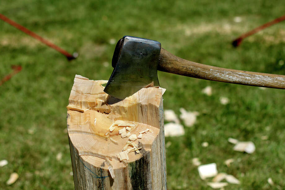 Lumberjack show brings sawing, logrolling and humor to fair Midland