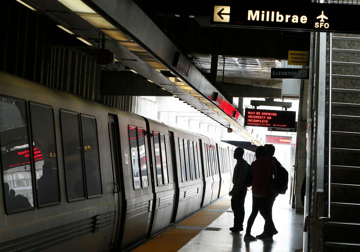 Bart had train delays from the Daly City Bart station to SFO airport this morning on Friday, August 12, 2016, in San Francisco, Calif.