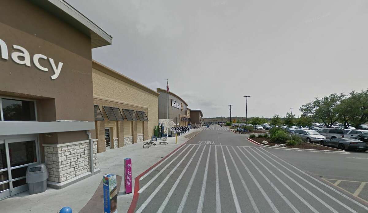 A view of the Walmart in Helotes.