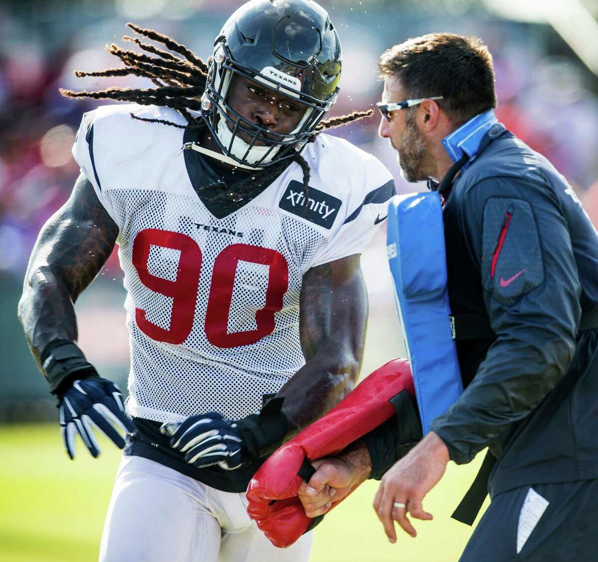 In Jadeveon Clowney's two seasons with the Texans, No. 90 has missed more games (15) than he has started (11) and has collected only 41/2 sacks and 47 combined tackles.﻿