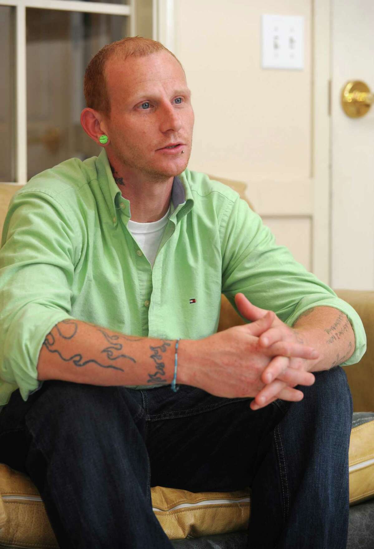Steven Boles, a former addict who abused fentanyl, is interviewed at the Addictions Care Center of Albany on Wednesday, July 20, 2016 in Albany, N.Y. (Lori Van Buren / Times Union)