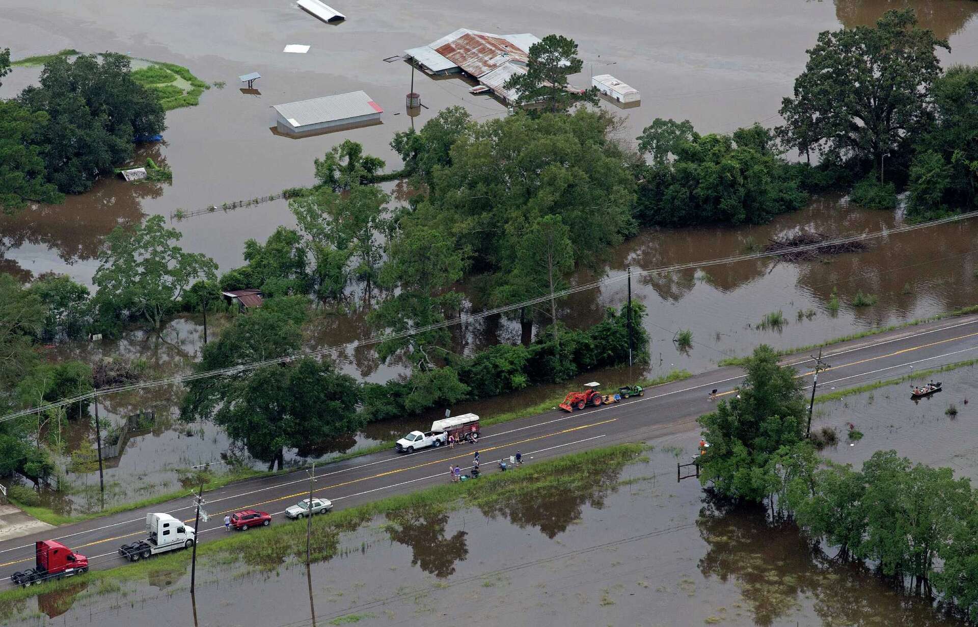 Aerial photos show 'historic' flooding across Louisiana