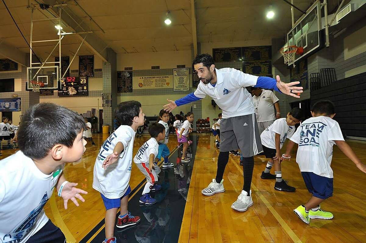 Alexander alumnus and Dallas Mavericks assistant coach Kaleb Canales directed the Assist13 Basketball Hoops Camp for children ages 5-13 last week at Alexander High School.