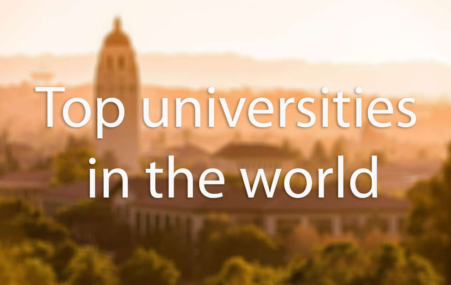 Three Bay Area Colleges Named In Ranking Of Top 25 Universities Worldwide