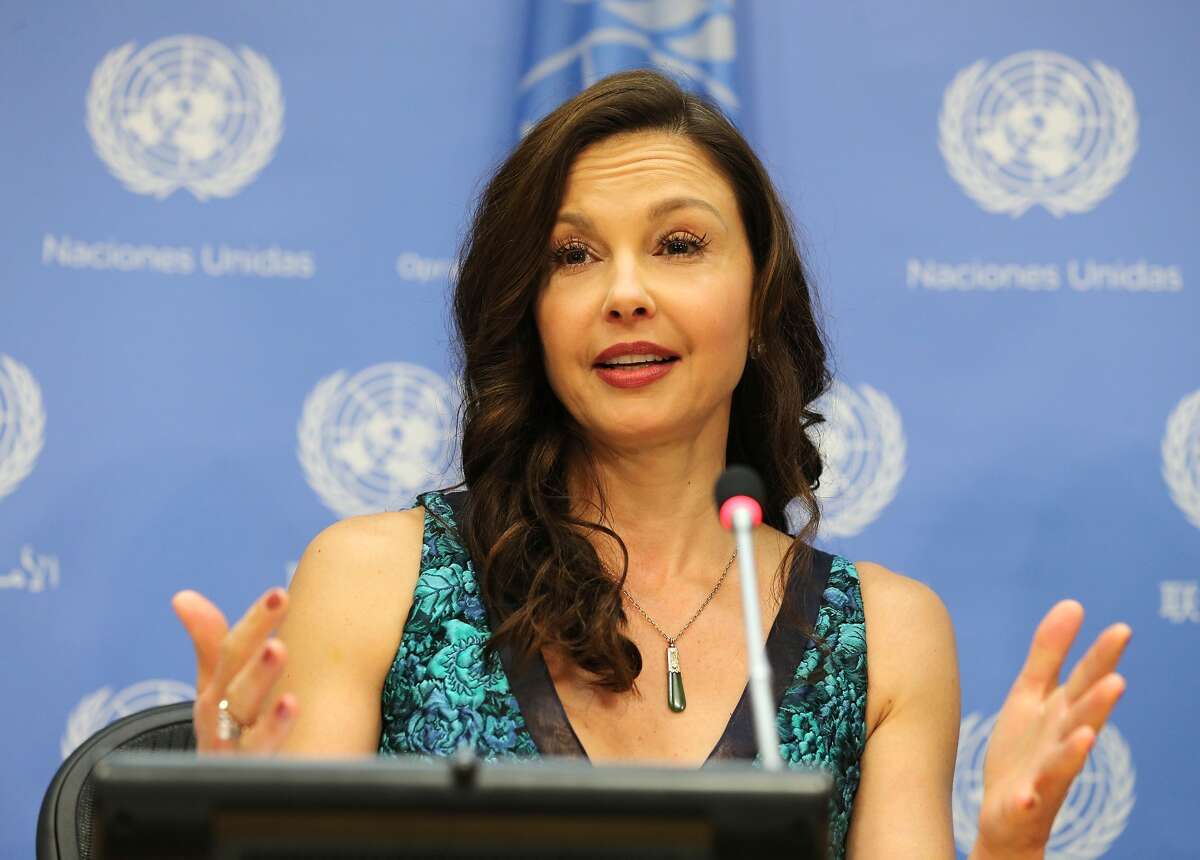 Actress/activist Ashley Judd speaks at a press conference held to announce her appointment as The UN Population Fund's (UNFPA) Goodwill Ambassador at United Nations on March 15, 2016 in New York City.