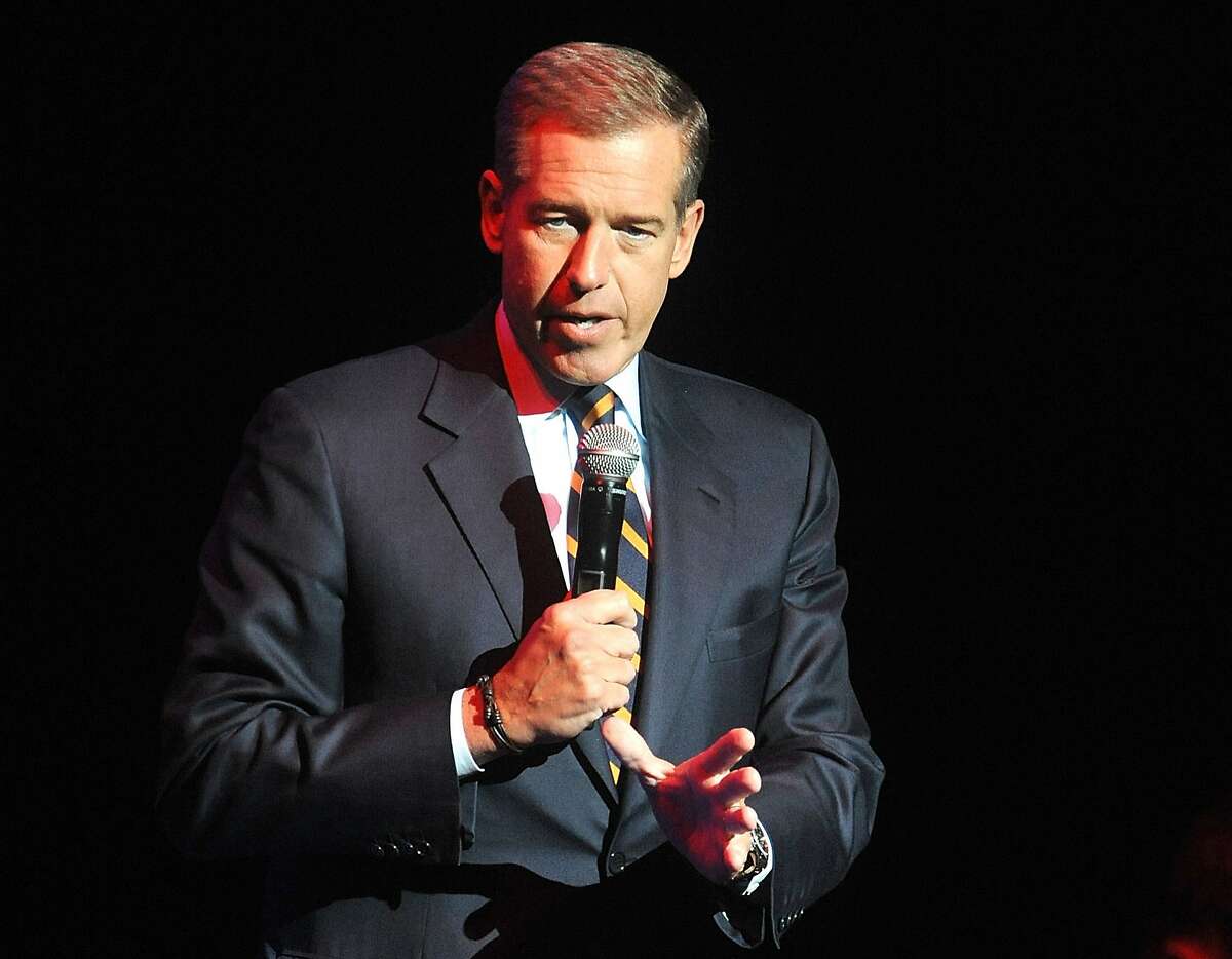 FILE - In this Nov. 5, 2014, file photo, Brian Williams speaks at the 8th Annual Stand Up For Heroes, presented by New York Comedy Festival and The Bob Woodruff Foundation in New York. Starting next month, Brian Williams will anchor a nightly newscast at 11 p.m. ET on MSNBC primarily focused on the election. (Photo by Brad Barket/Invision/AP, File)
