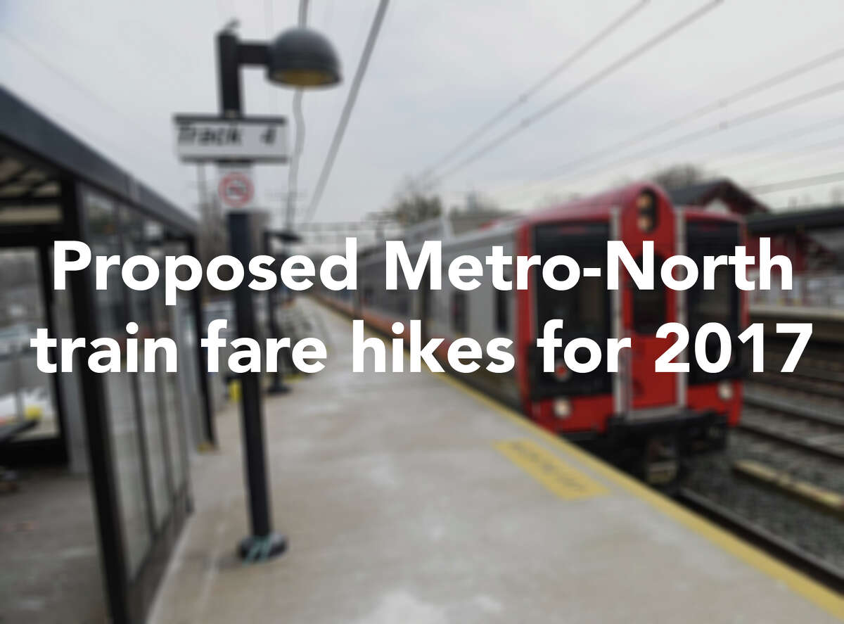 Effective December 1, 2016, these are the new train fare hikes proposed by Metro-North that will affect southwestern Connecticut commuters.
