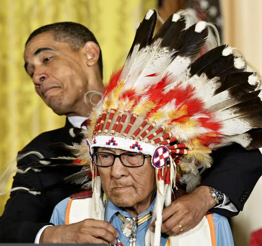 Crow war chief who walked 'in 2 worlds' dies at 102