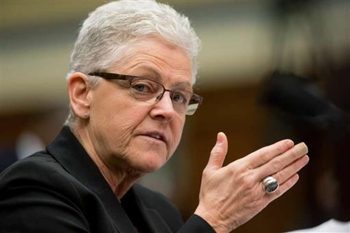 In this March 17, 2016 file photo, EPA Administrator Gina McCarthy testifies on Capitol Hill in Washington before the House Oversight and Government Reform Committee hearing looking into the circumstances surrounding high levels of lead found in many residents' tap water in Flint, Mich. The nation's top environmental regulator is warning of "systemic issues" that threaten the long-term ability to provide safe drinking water to Flint after the city's lead contamination crisis subsides. (AP Photo/Andrew Harnik)