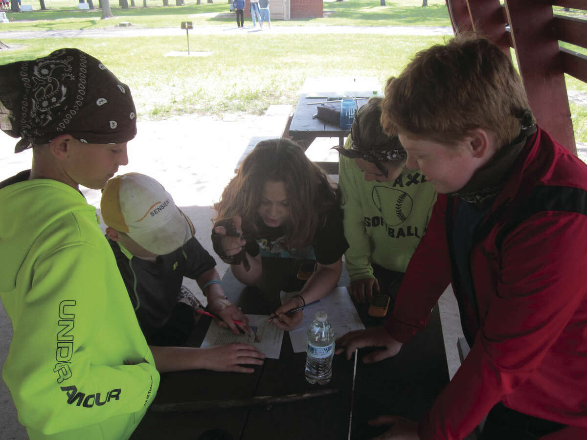 Students from Zion Lutheran in Harbor Beach, St. John’s Lutheran in Port Hope, St. John’s Lutheran of Berne and Cross Lutheran in Pigeon recently participated in an amazing race event in Bad Axe City Park.