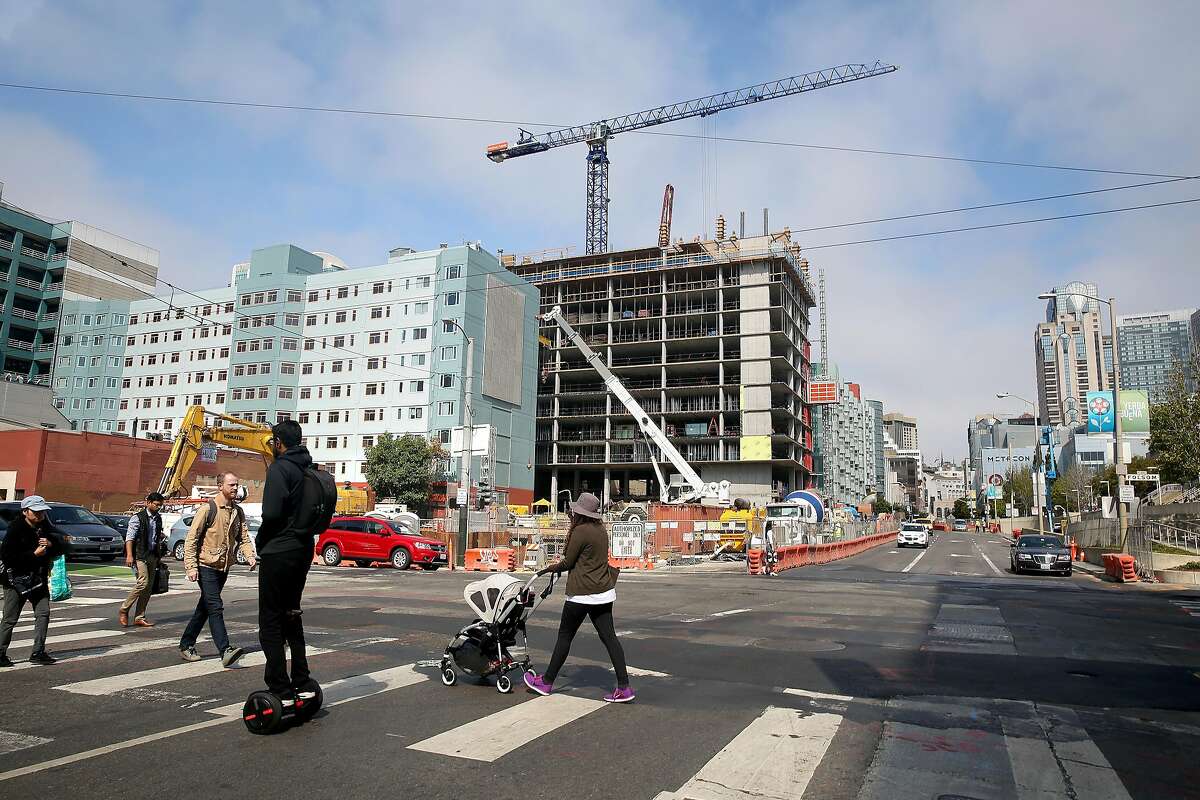 Central Subway construction on Fourth at Folsom streets on Wednesday, August 17, 2016, in San Francisco, Calif. City transportation and planning officials look at where the city's next subways should be built.