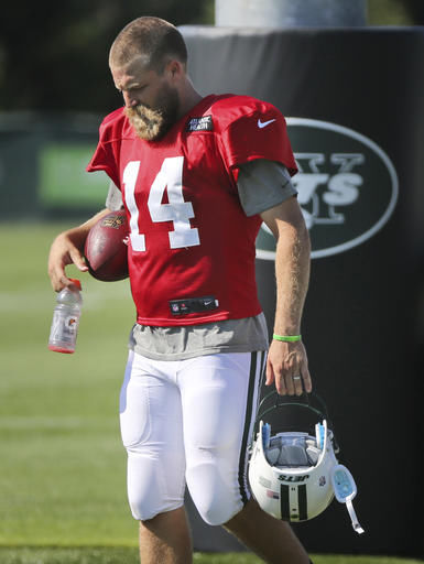 Jets rookie Burris got to buzz Fitzpatrick's hair after INT