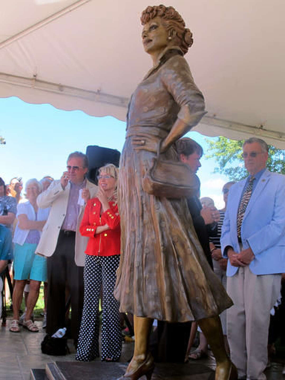 'Scary Lucy' no more Town reveals new Lucille Ball statue