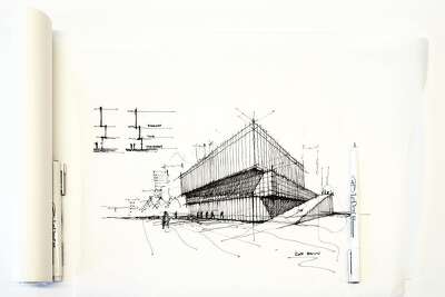 Architect S Love Of San Francisco Buildings Shows In His Sketches