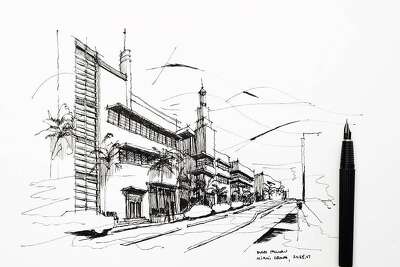 Architect S Love Of San Francisco Buildings Shows In His Sketches