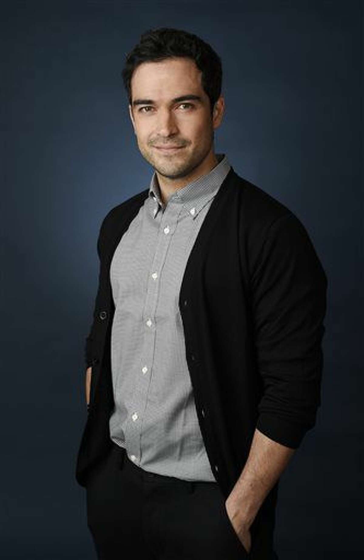 Alfonso Herrera, a cast member in the FOX series "The Exorcist," poses for a portrait during the 2016 Television Critics Association Summer Press Tour at the Beverly Hilton on Monday, Aug. 8, 2016, in Beverly Hills, Calif. (Photo by Chris Pizzello/Invision/AP)