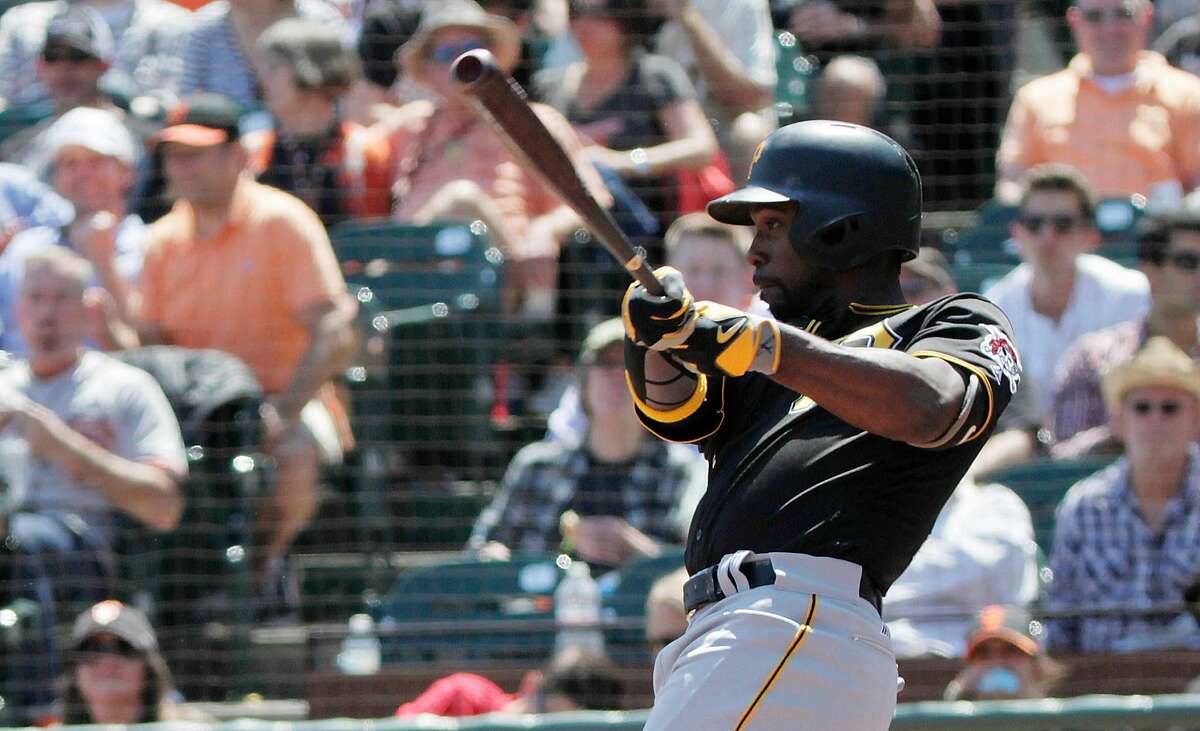 Andrew McCutchen of the Pittsburgh Pirates hits in a home run in the top of fifth as the San Francisco Giants play the Pittsburgh Pirates on Wednesday, August 17, 2016 in San Francisco, California. Final Score: Pittsburgh Pirates: 6 San Francisco Giants: 5