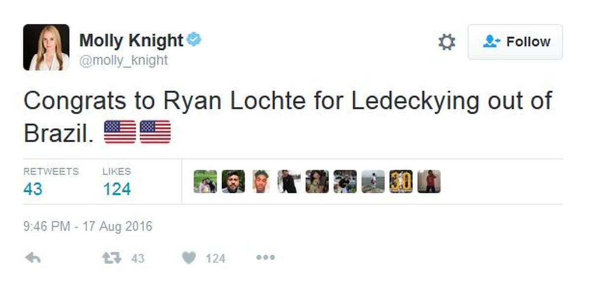 Congrats to Ryan Lochte for Ledeckying out of Brazil.