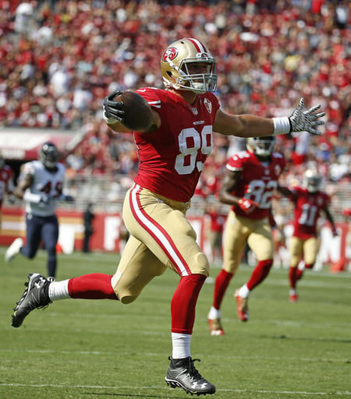 Blaine Gabbert throws early TD before Texans rally past San Francisco 49ers  24-13 - ABC7 San Francisco