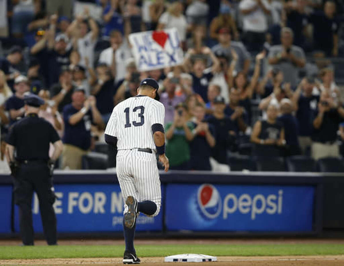 New York Yankees third baseman Alex Rodriguez (13) during a game