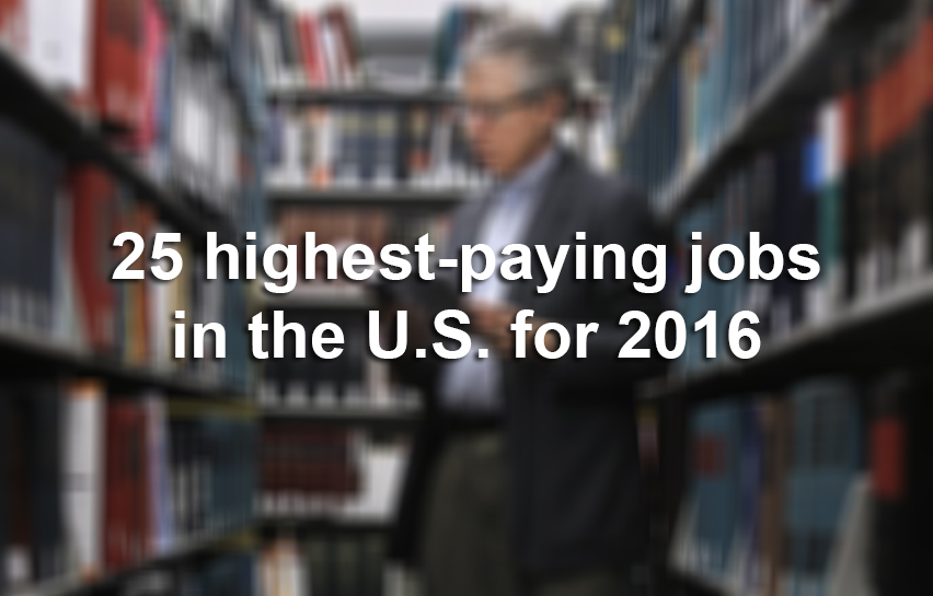 Number One Job These are the 25 highest-paying jobs in America, according to Simply Hired