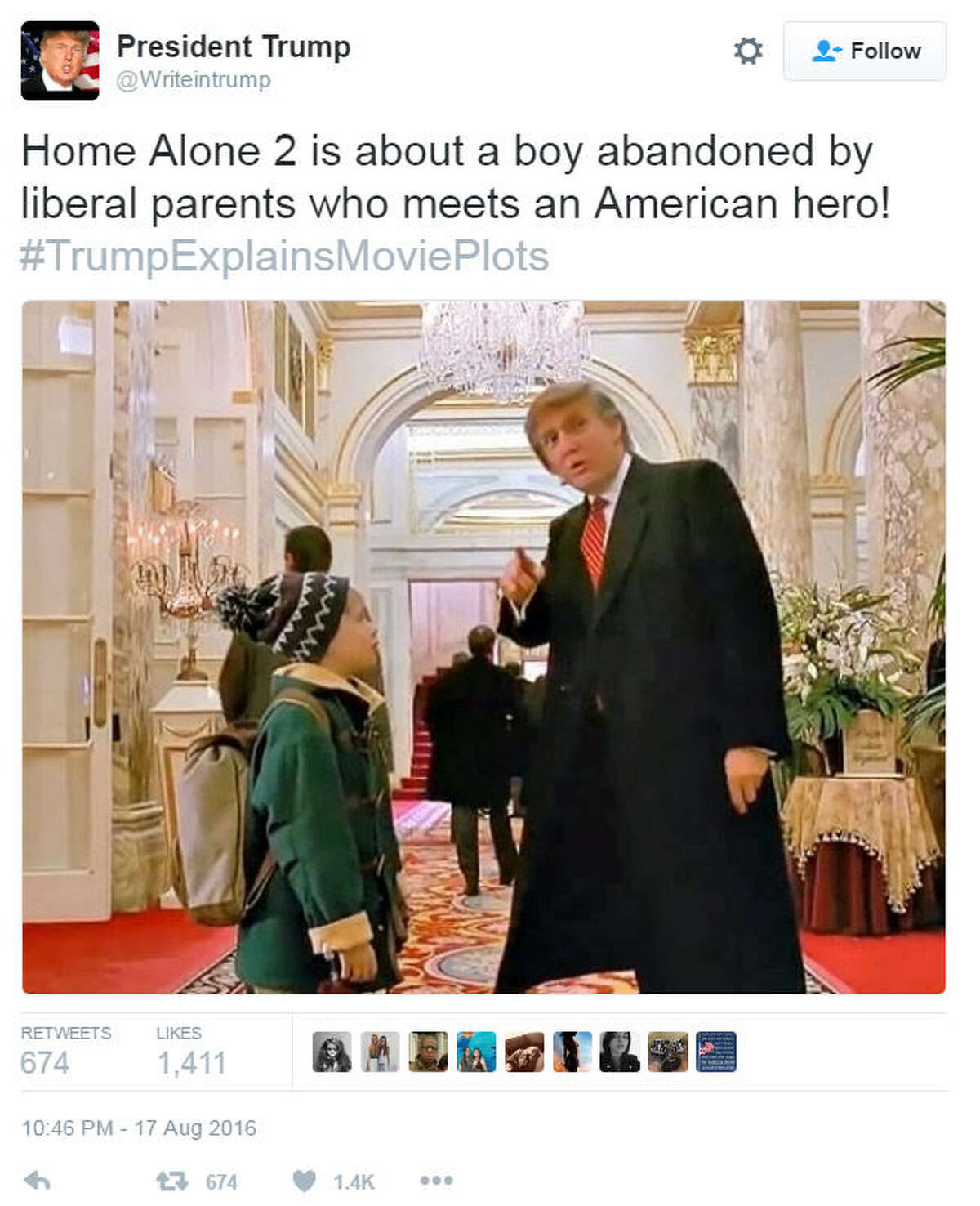 It's also worth (briefly) mentioning this "Home Alone 2" cameo — which became part of the #TrumpExplainsMoviePlots meme in 2016.