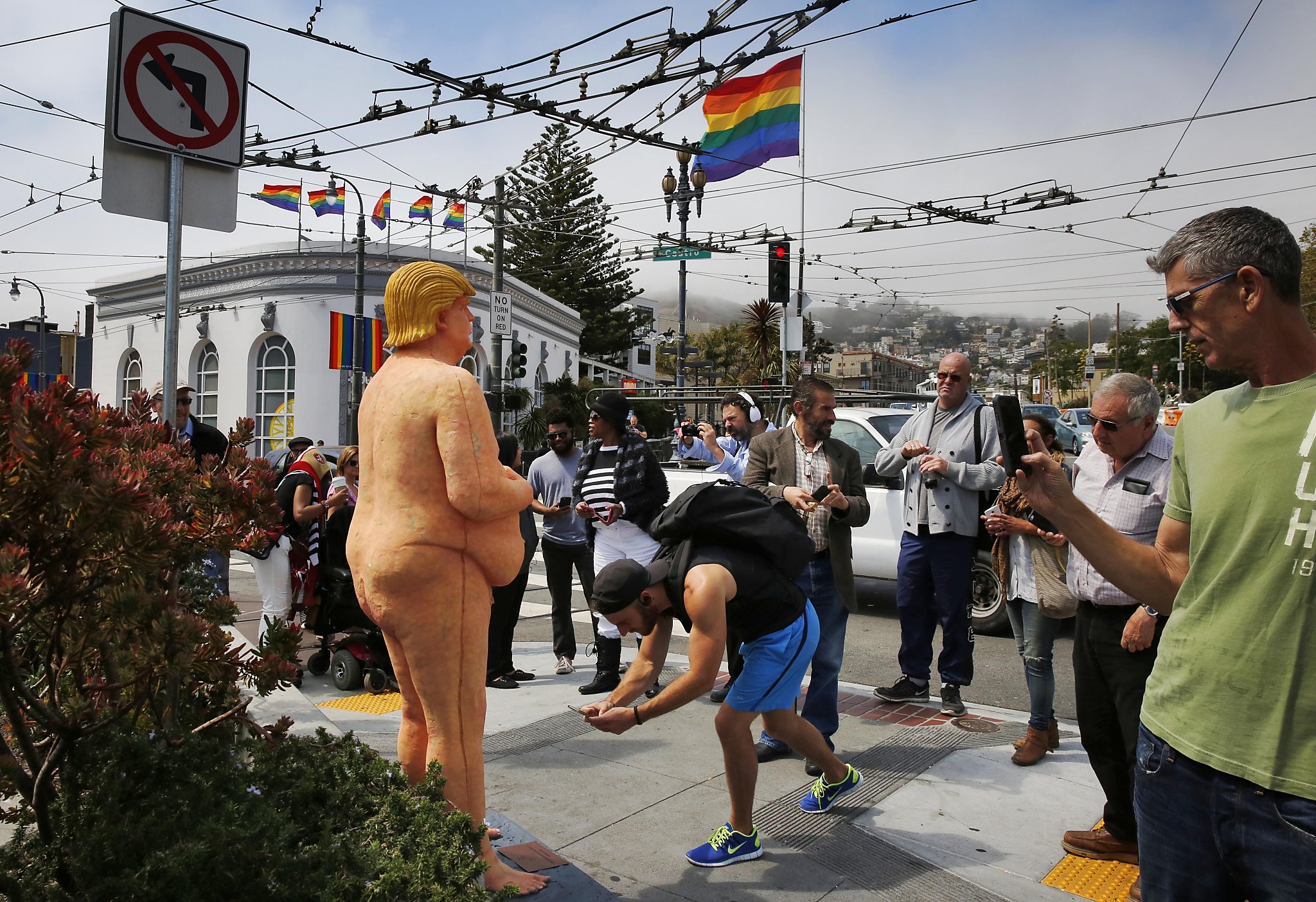 2048px x 1404px - Supervisor tries to save naked Trump statue in SF's Castro