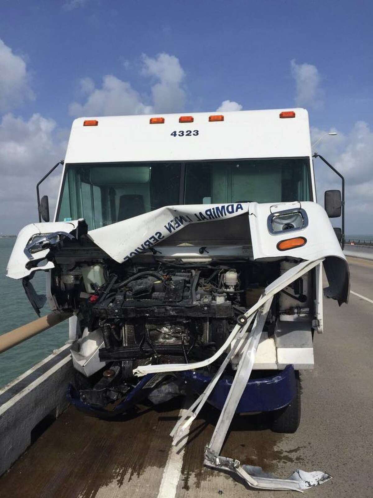A woman died August 19, 2016 after the grey Mercedes-Benz she was traveling was rear-ended by a linen service truck on the Queen Isabella Memorial Causeway in South Padre Island.