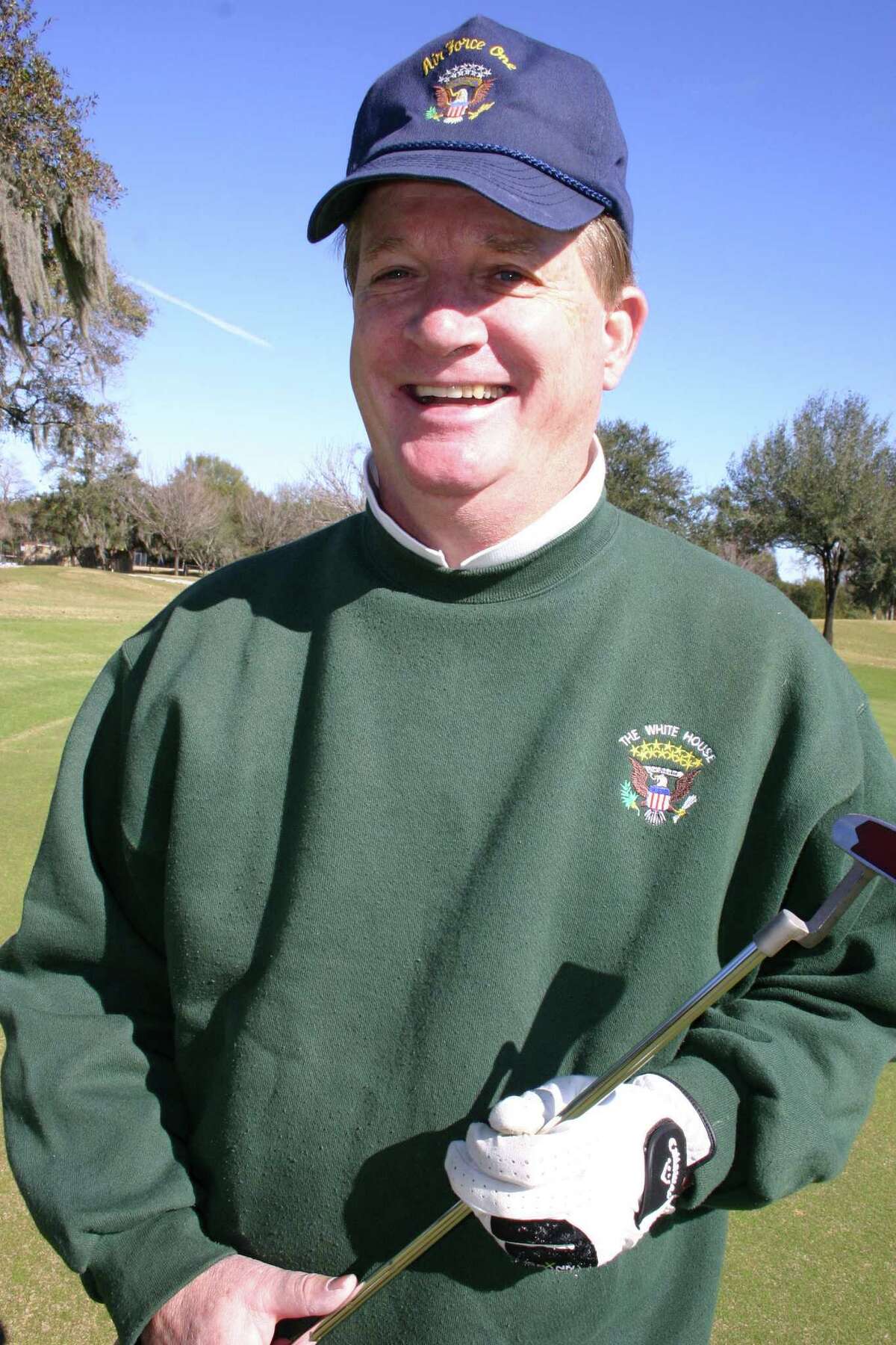Peter Roussel, former press secretary to Presidents Reagan and Ford, enjoys a round of golf at BraeBurn Country Club.
