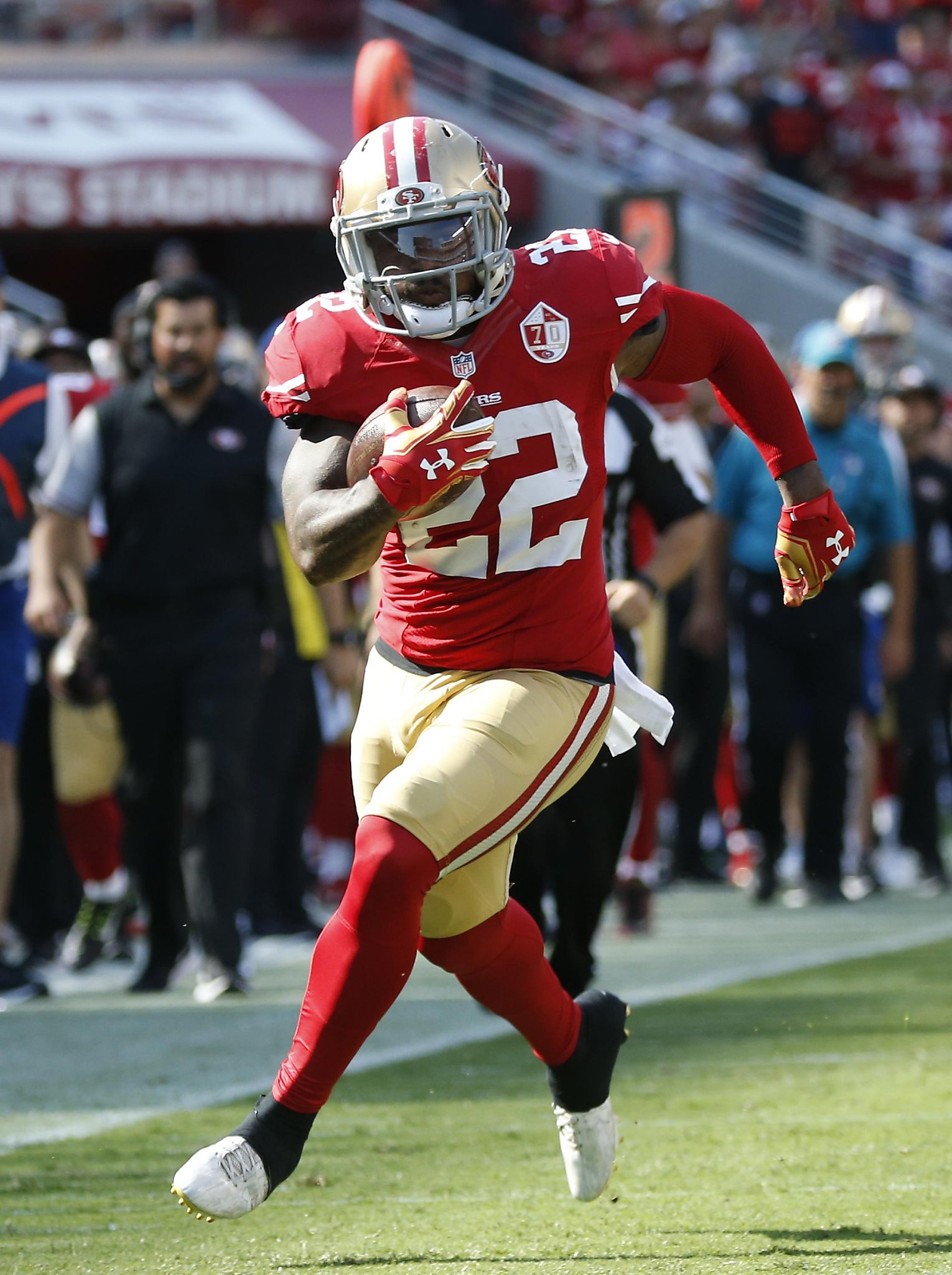 Ciao, Cheetos: 49ers RB Davis changed after rugged rookie season