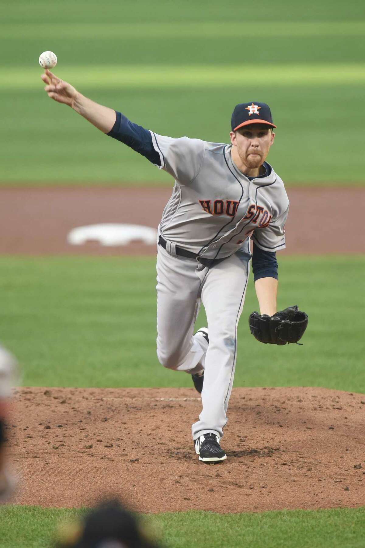 It was a rough night for Astros starter Collin McHugh, who gave up four home runs before getting an out in the first inning. He lasted three innings and allowed nine hits and seven runs.