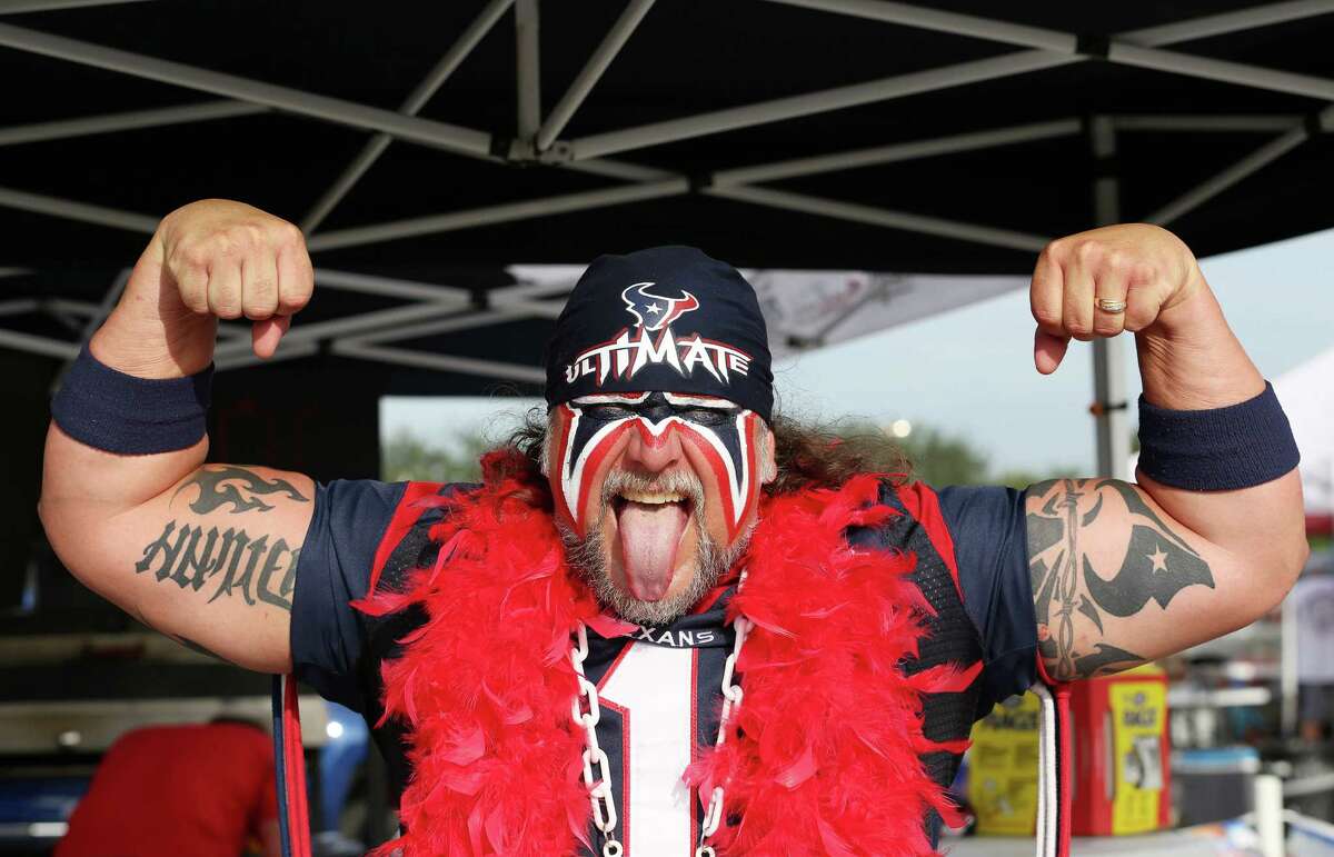 Steve Beckholt poses for a photo before the Houston Texans preseason game against the New Orleans Saints Saturday, Aug. 20, 2016, in Houston .