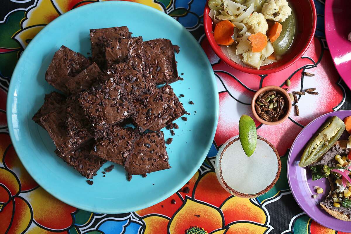 Mexican chocolate brownies, a Oaxacan inspired dish, on Wednesday, August 17, 2016, in San Francisco, Calif.