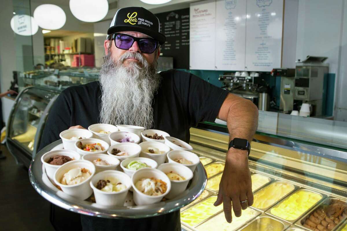 Lee Ellis has resigned from daily operations of the Cherry Pie Hospitality restaurant group whose holdings include State Fare Kitchen & Bar, Pi Pizza, Star Fish, Lee's Fried Chicken & Donuts and Petite Sweets. He's shown here at Petite Sweets.
