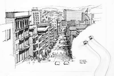 Architect S Love Of San Francisco Buildings Shows In His Sketches