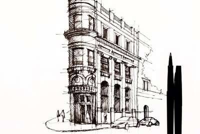 Architect S Love Of San Francisco Buildings Shows In His Sketches