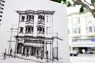 Architect S Love Of San Francisco Buildings Shows In His Sketches