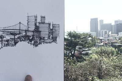 Architect S Love Of San Francisco Buildings Shows In His Sketches