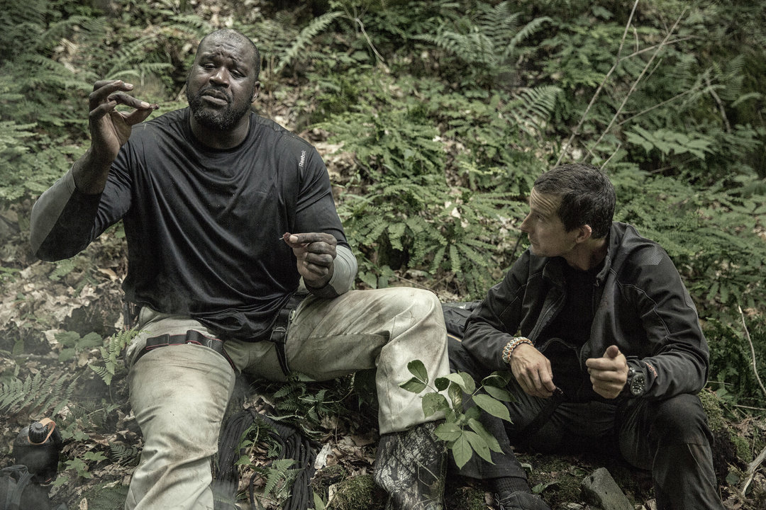 Shaquille O'Neal in Adirondacks for 'Bear Grylls'