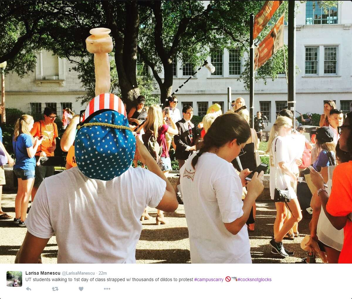 Dildos Descend On Ut Austin In Cocks Not Glocks Protest Of Guns On Campus