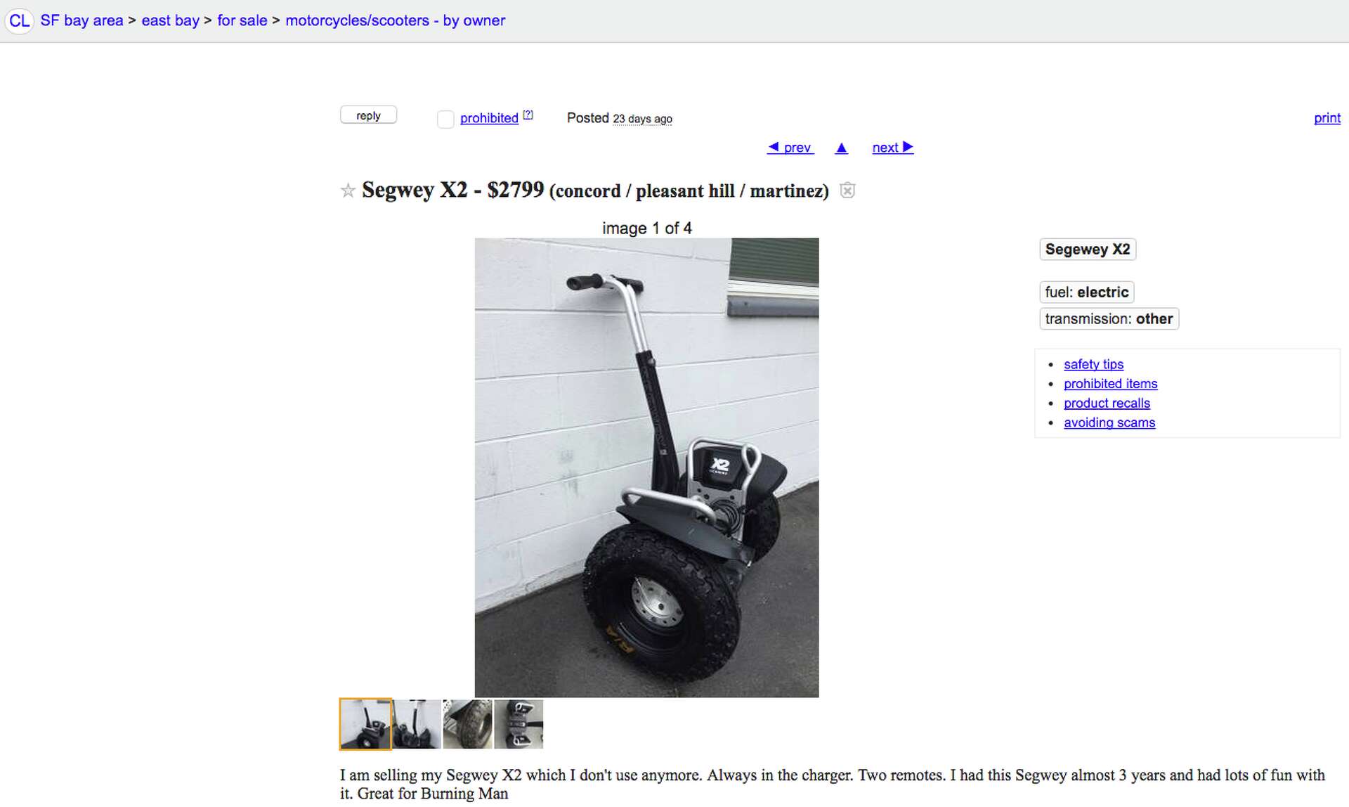 The most ridiculous Burning Man things for sale on Craigslist