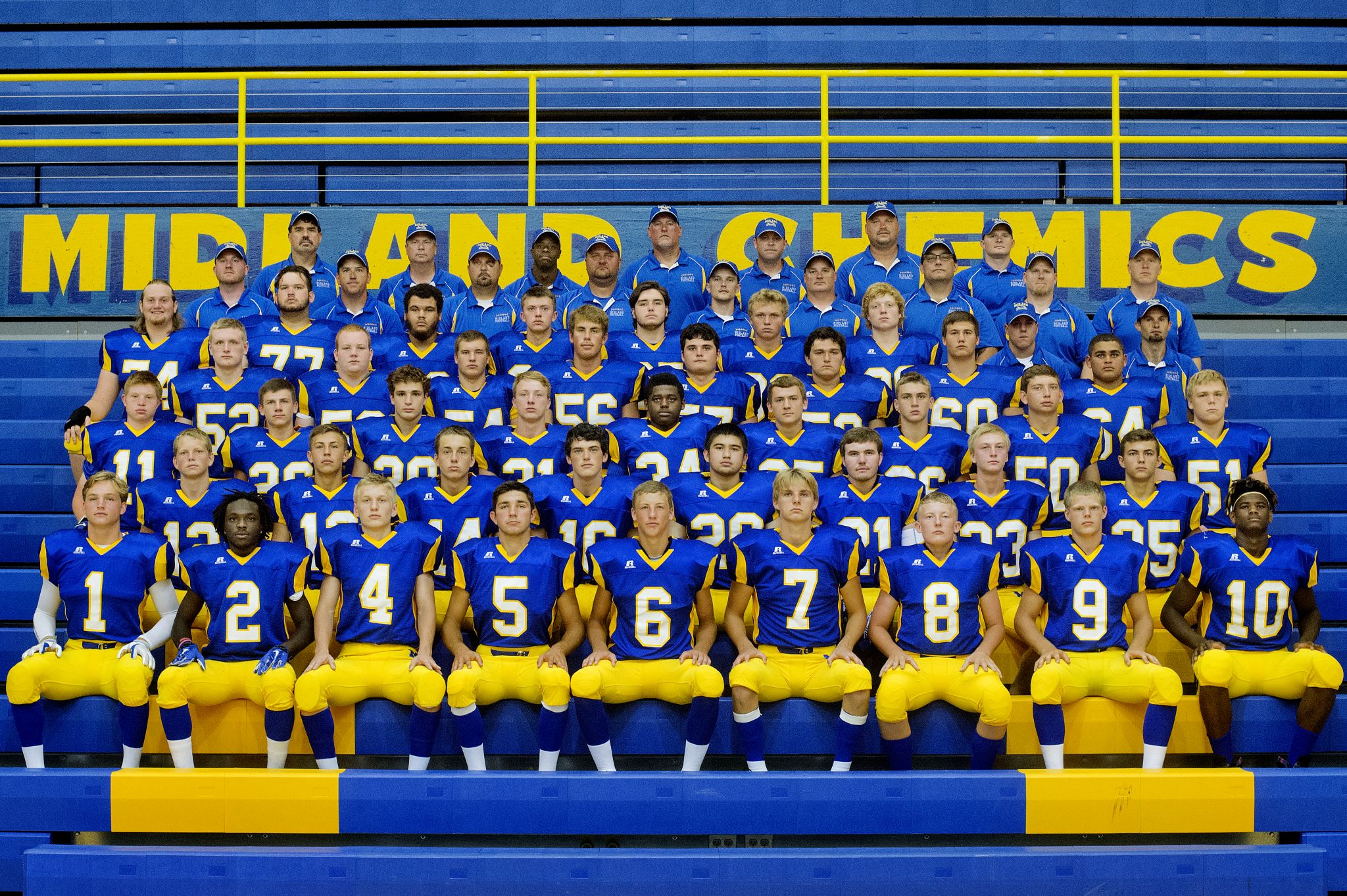 Midland High football team earns top team GPA in Division 2