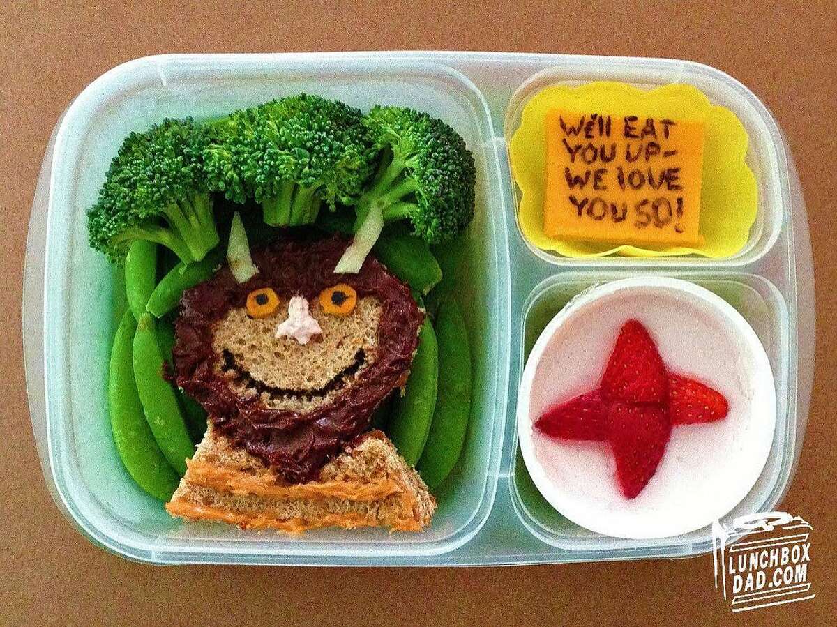 Fremont dad Beau Coffron has fun making creative lunches for his kids. Find his work at lunchboxdad.com.