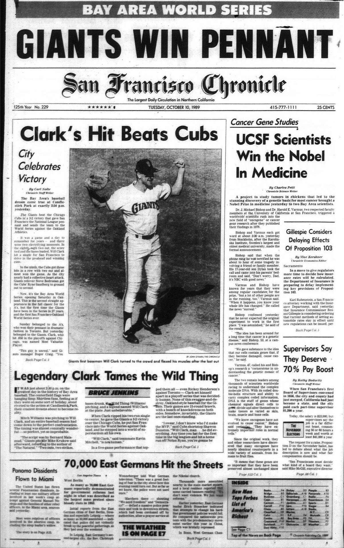Chronicle Covers: The Thrill of the Giants' 1989 NLCS win