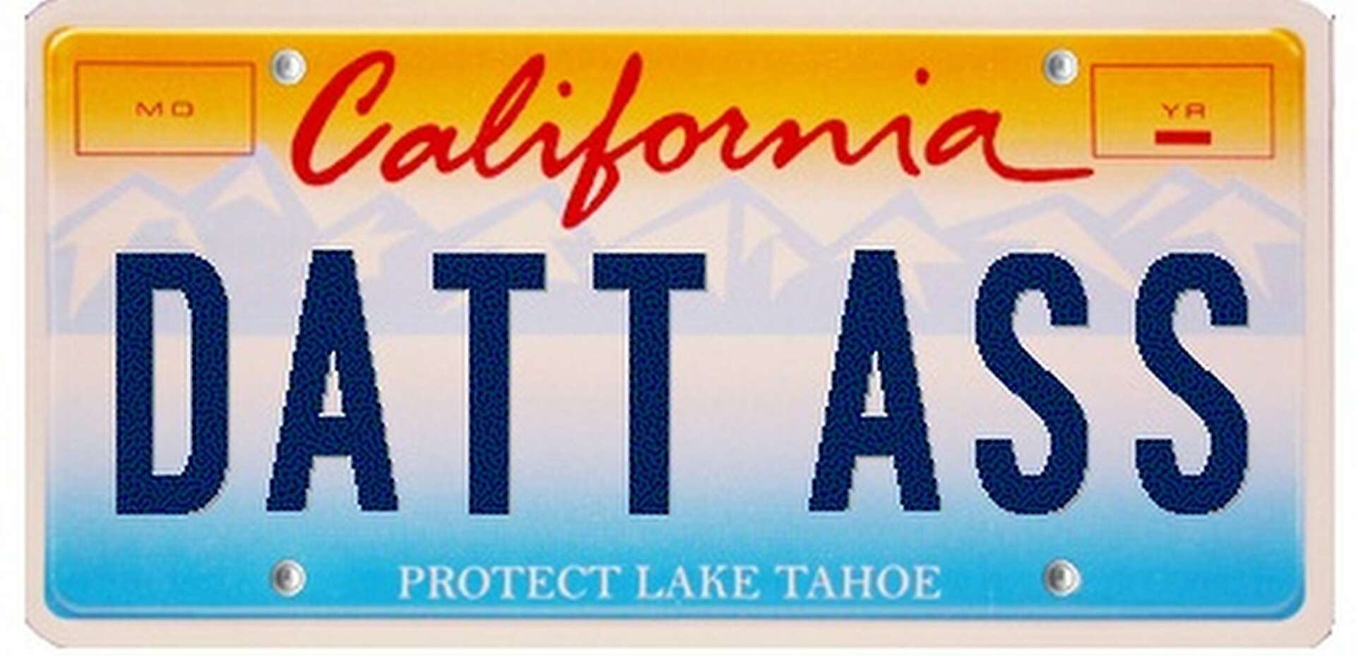 Vanity plates rejected by DMV (Caution: sexual content)